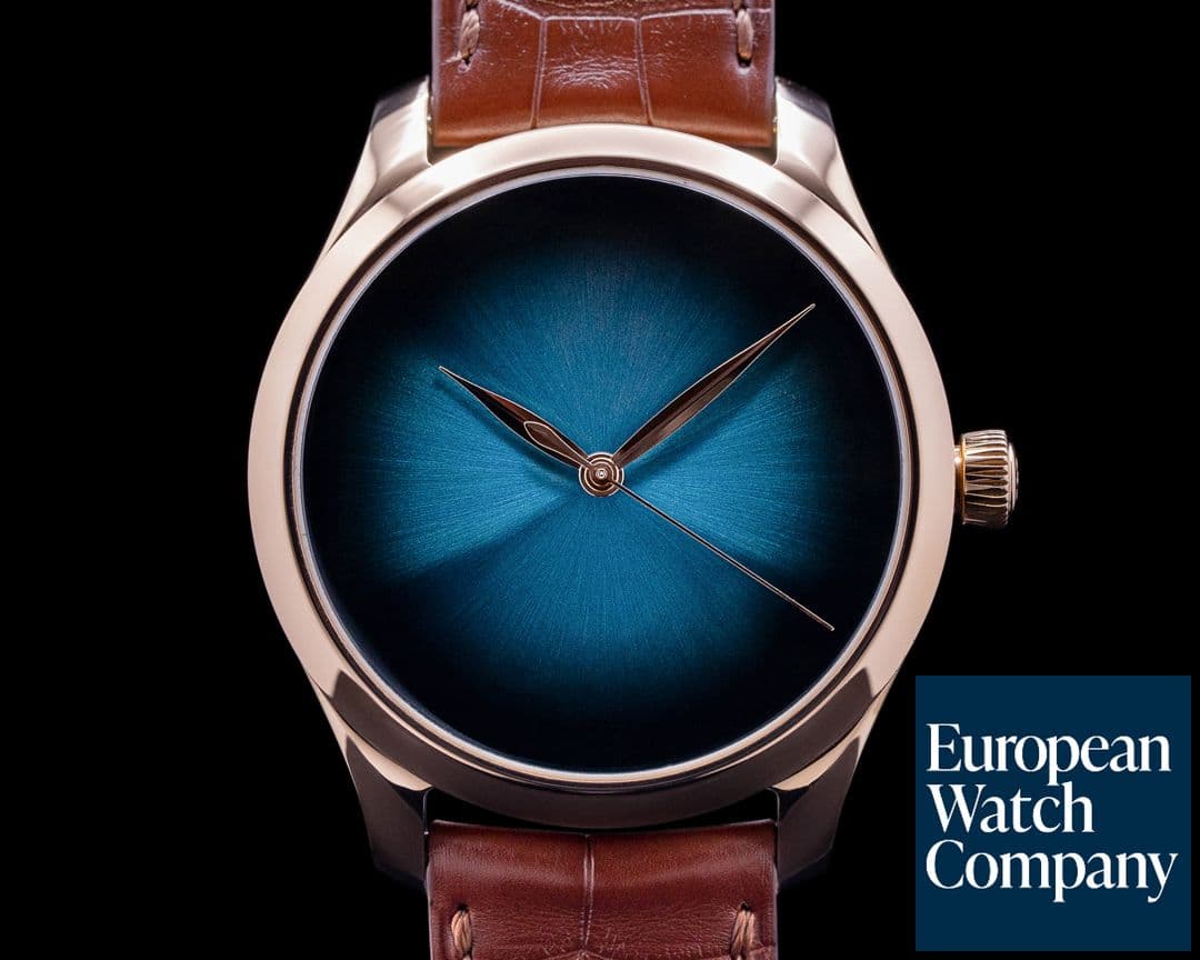 Image of H. Moser and Cie. Endeavour Centre Seconds Concept Blue Lagoon Dial LIMITED 18K Gold