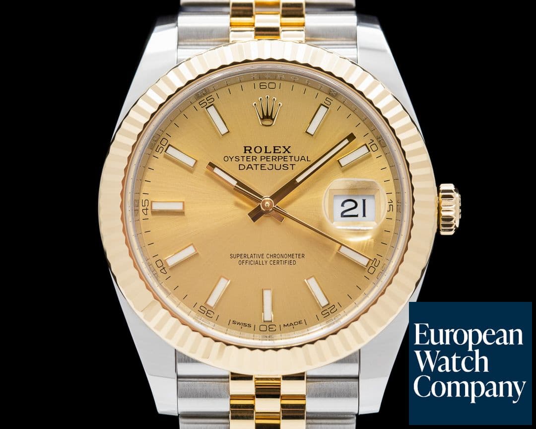 Image of Rolex Datejust II Champagne Stick Dial 18K / SS