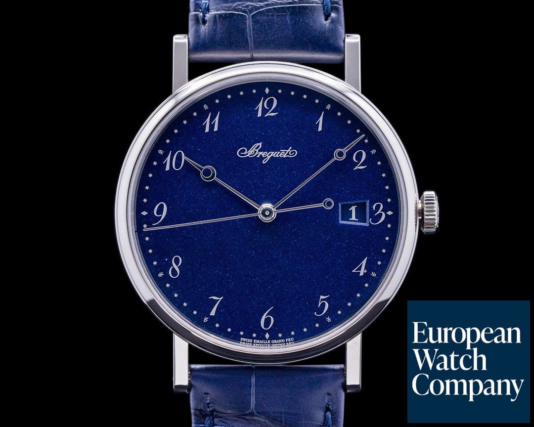 Image of Breguet Classique 5177BB Automatic Blue Enamel Dial 18K White Gold
