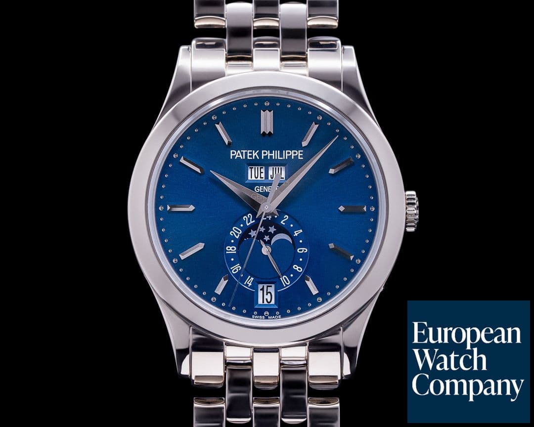 Image of Patek Philippe Annual Calendar 5396/1G Blue Dial 18K White Gold / Bracelet