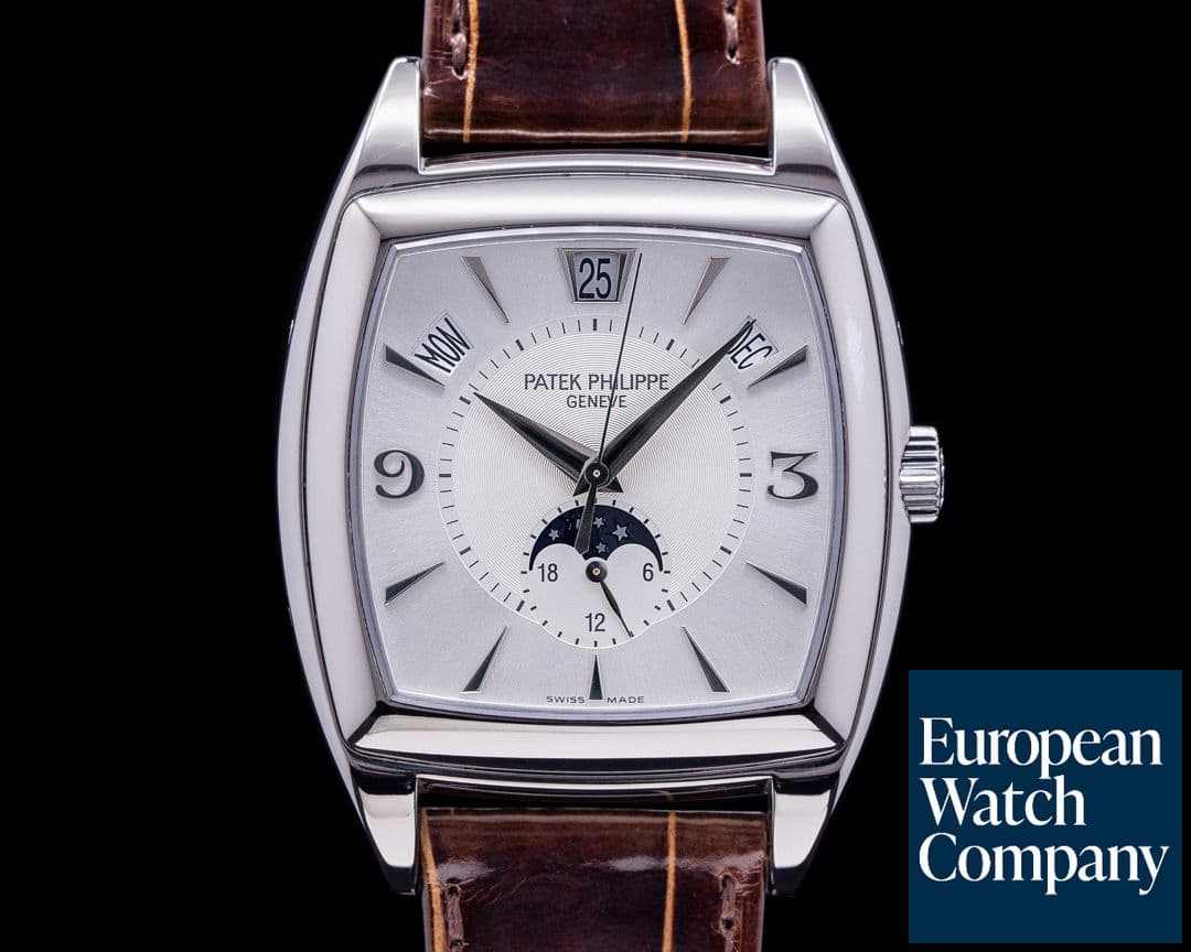 Image of Patek Philippe Gondolo Calendario 5135G 18K White Gold Silver Dial 