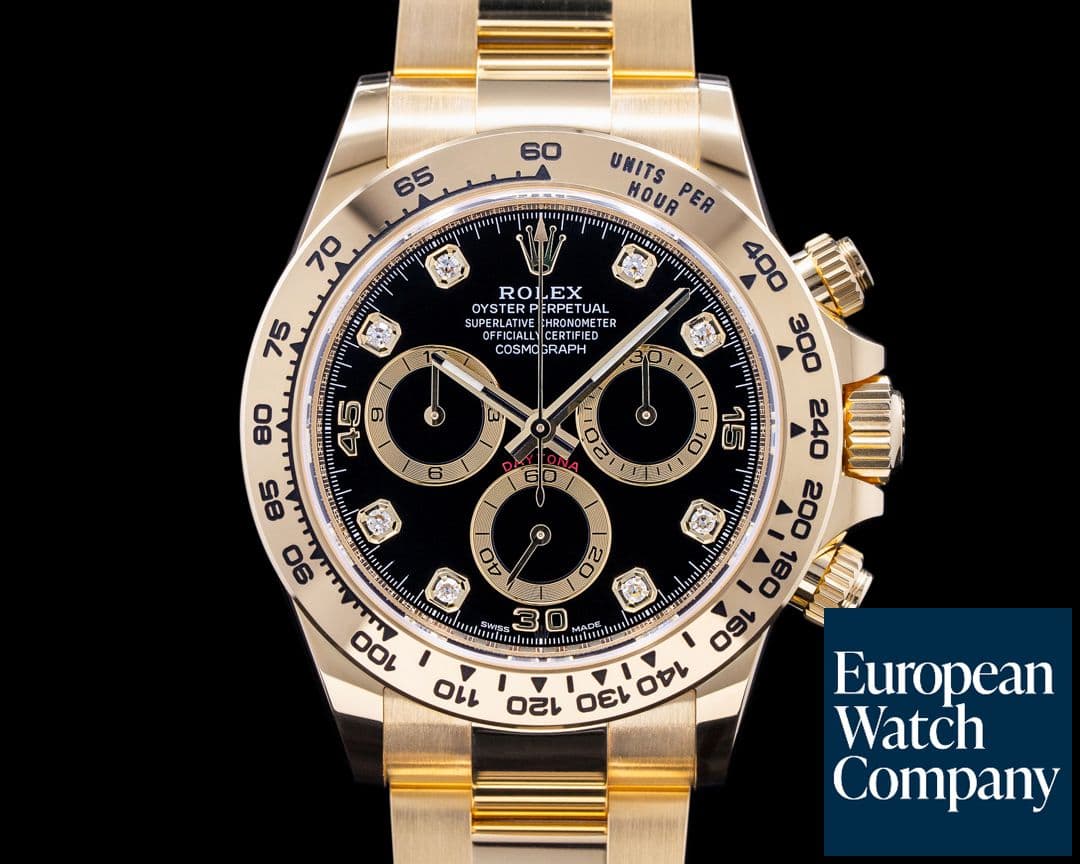 Image of Rolex Daytona 116508 Black Diamond Dial Yellow Gold / Bracelet 2022