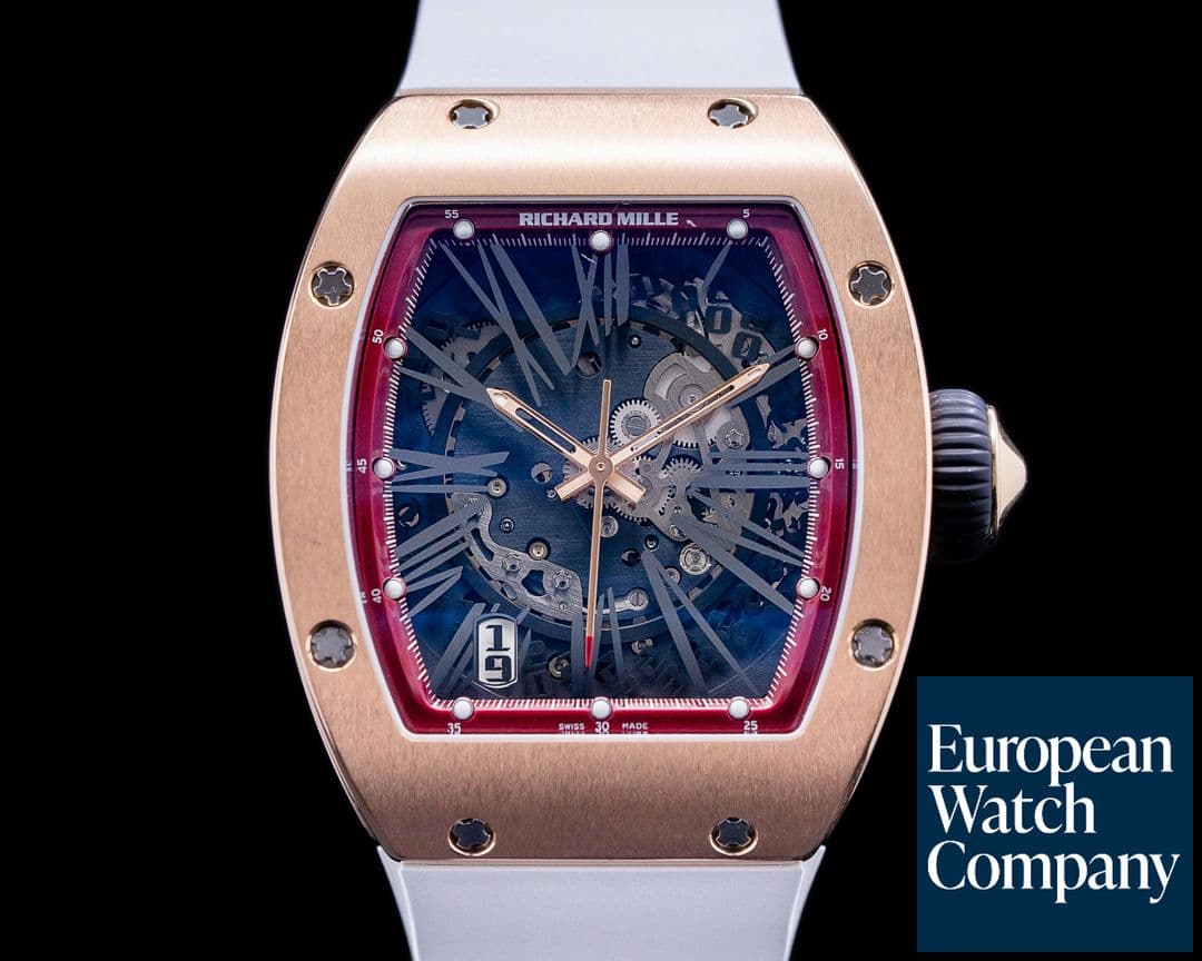 Image of Richard Mille Richard Mille RM023 Automatic 18k Rose Gold / Rubber RM SERVICED