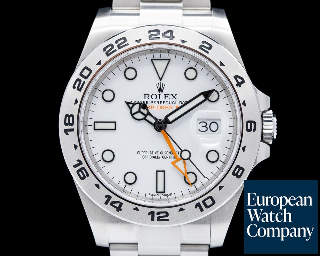 Image of Rolex Explorer II 216570 White Dial SS 2020