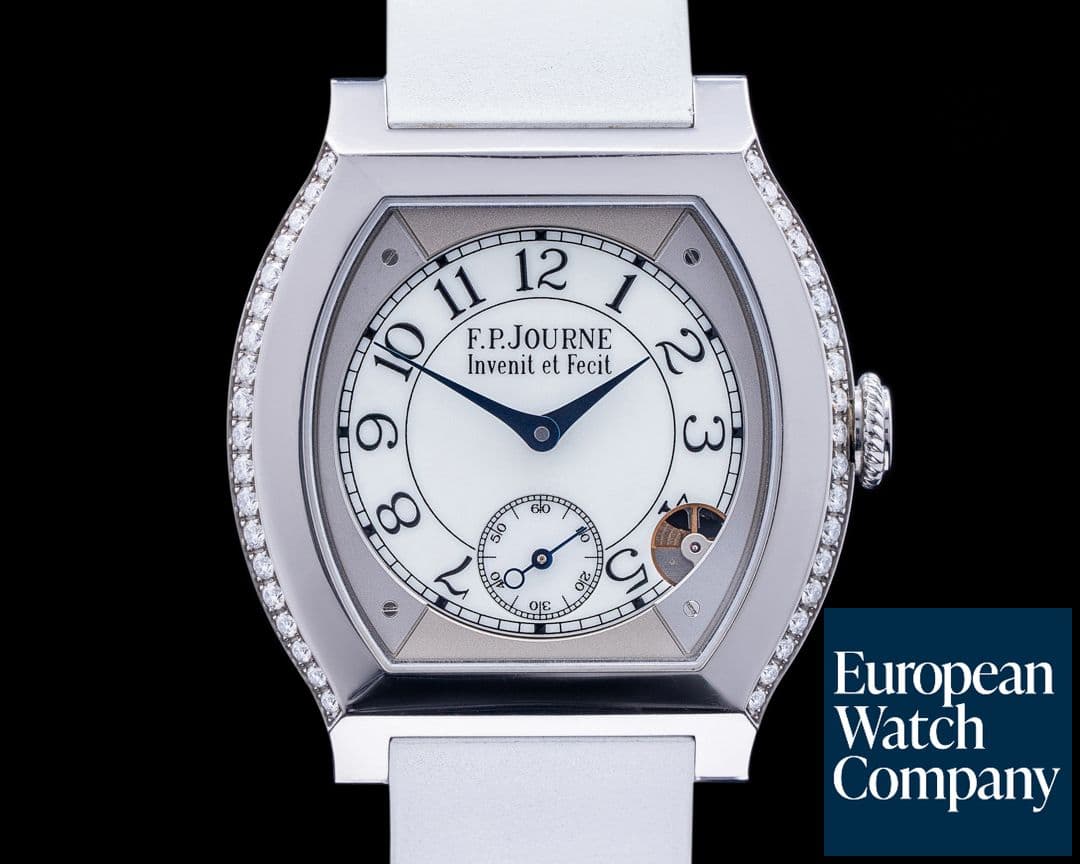 Image of F. P. Journe Elegante Ladies Quartz Diamonds Titanium / Rubber