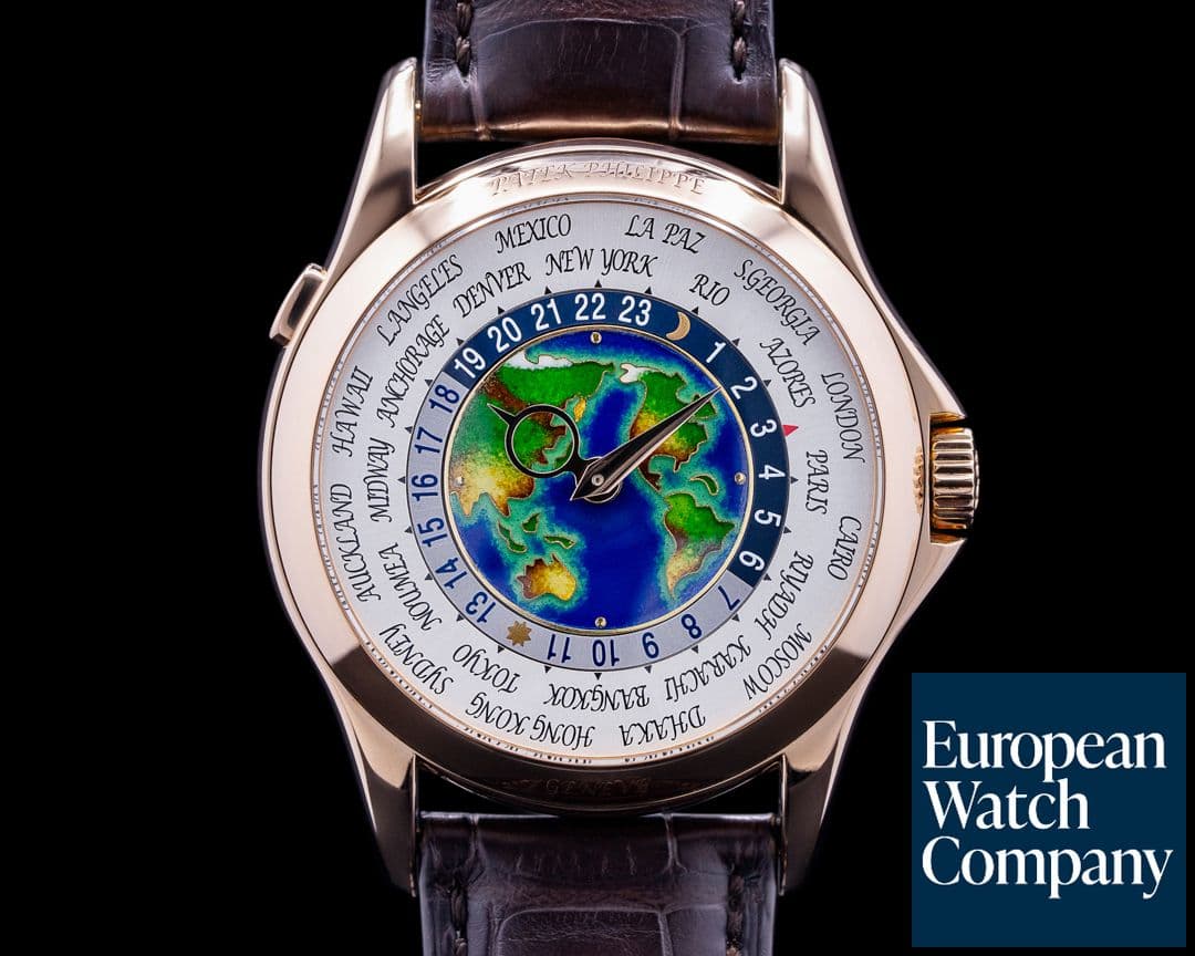 Image of Patek Philippe World Time 5131R Enamel Dial 18K Rose Gold 