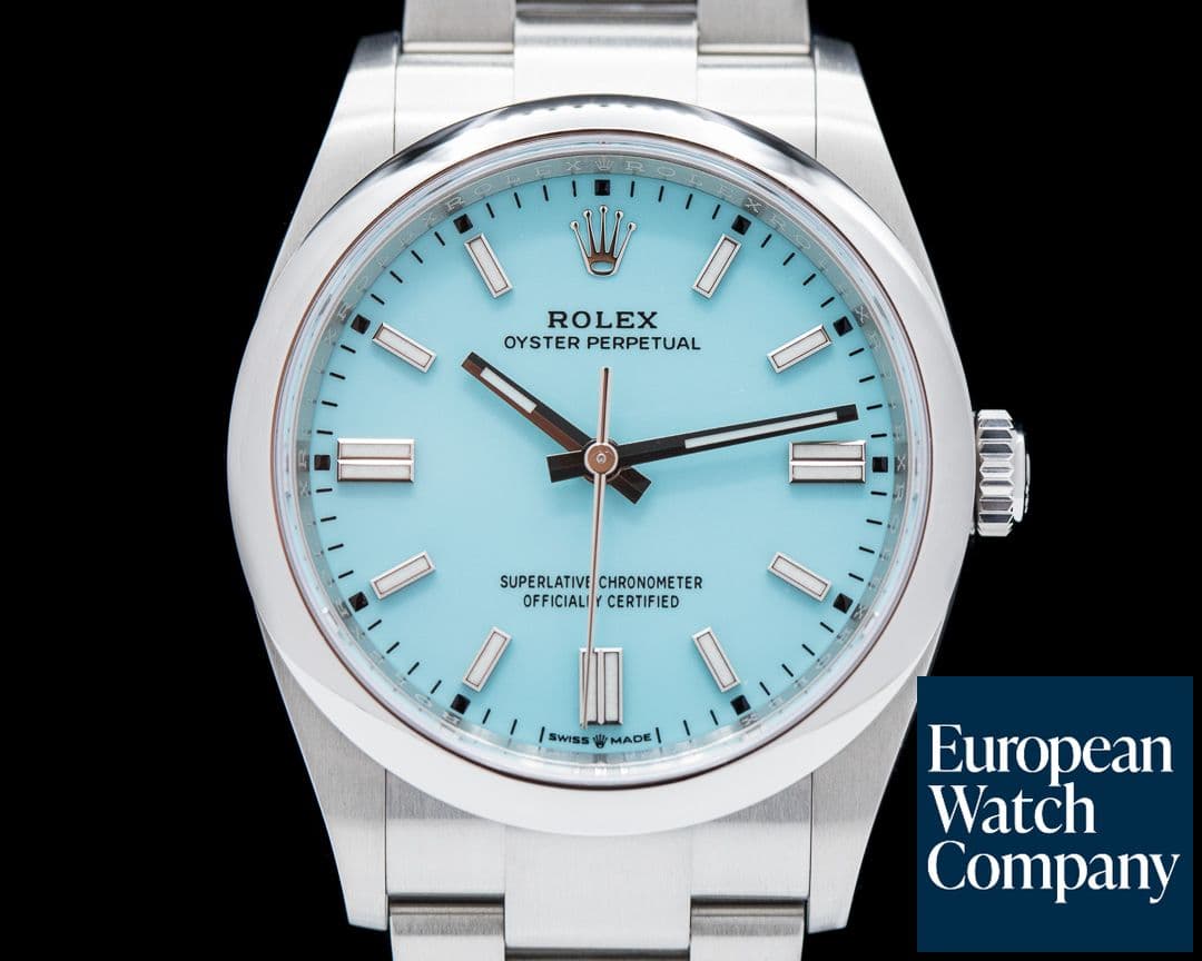 Image of Rolex Oyster Perpetual 126000 36MM SS TURQUOISE BLUE
