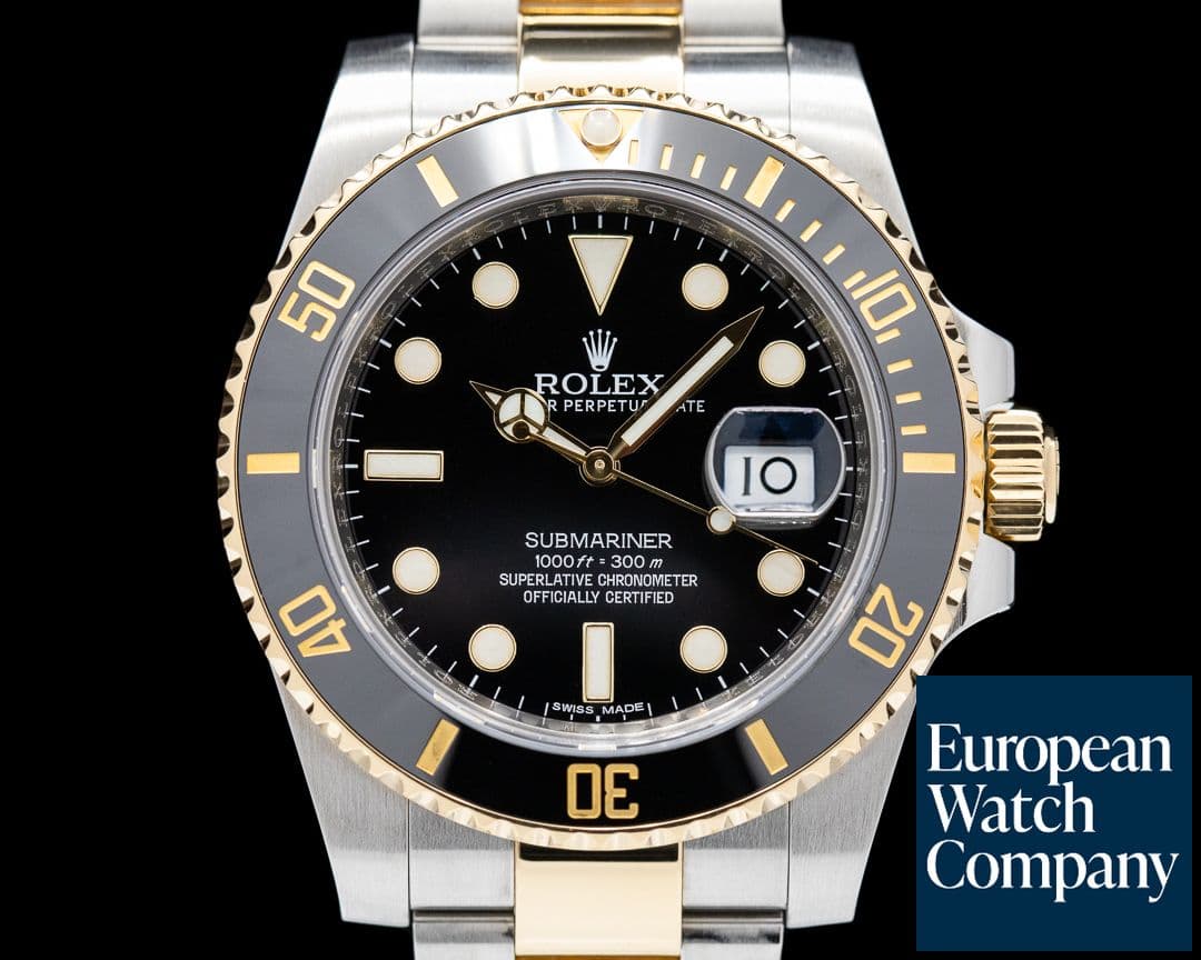 Image of Rolex Submariner 116613LN Ceramic Black Dial 18K / SS 