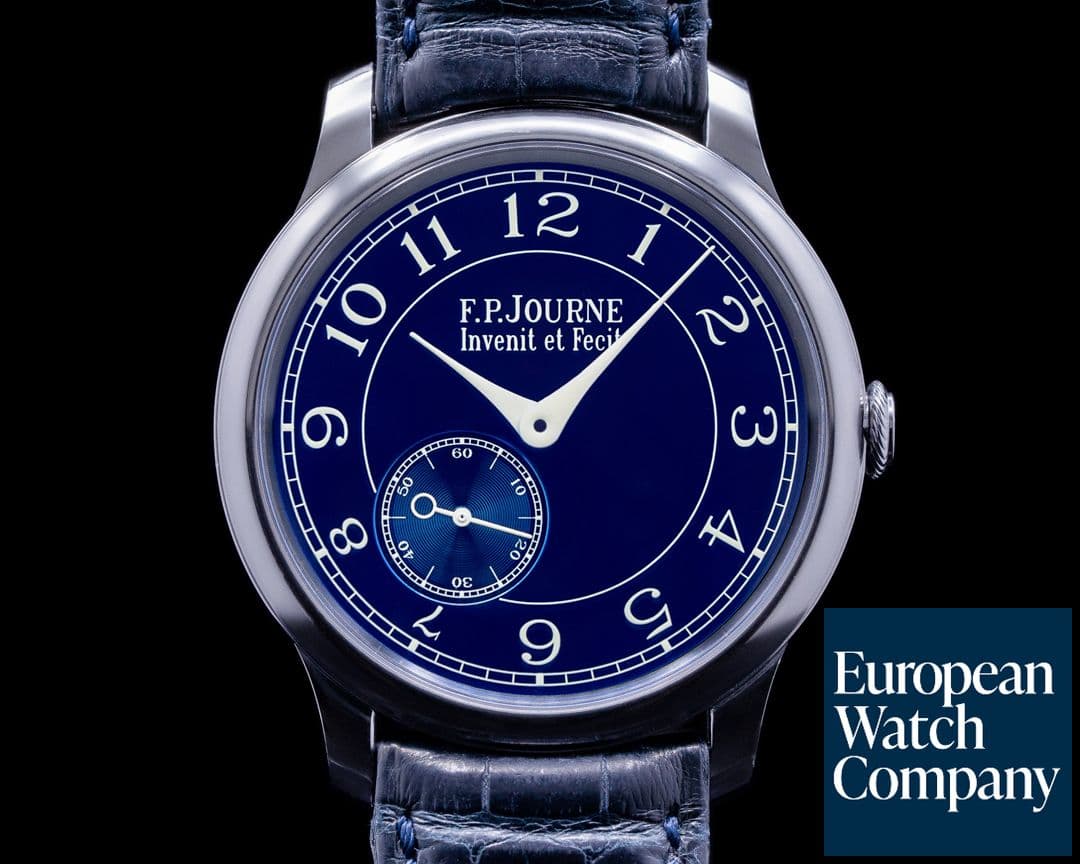 Image of F. P. Journe Chronometre Bleu Tantalum Blue Dial 