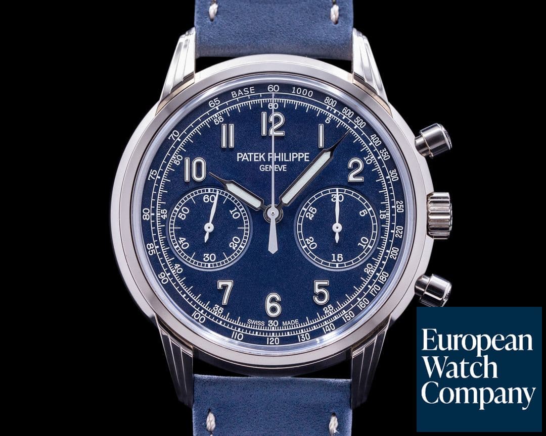Image of Patek Philippe Chronograph 5172G 18K White Gold Blue Dial