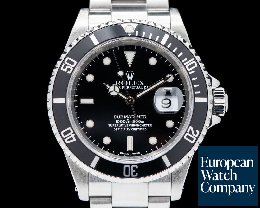 Image of Rolex Submariner SS Black Dial Circa 2000 BOX & PAPERS