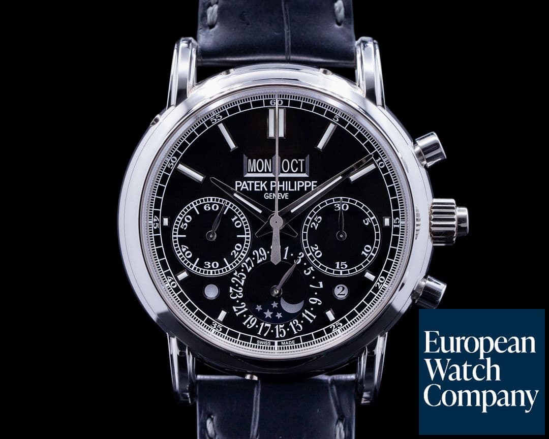 Image of Patek Philippe 5204P Split Second Perpetual Calendar Chronograph Platinum Black Dial