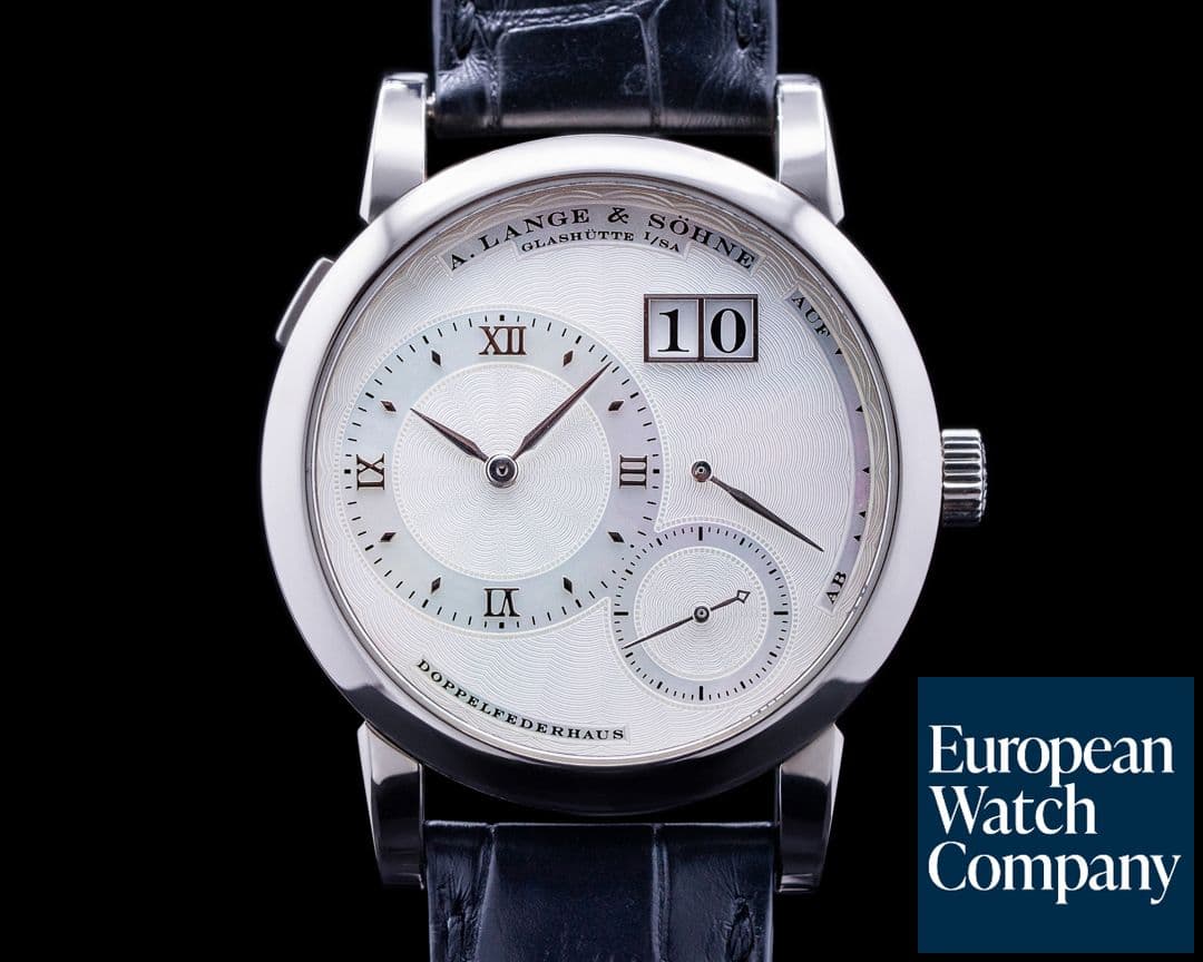 Image of A. Lange and Sohne Lange 1 "Soiree" 110.030 White Gold Mother of Pearl Dial RARE