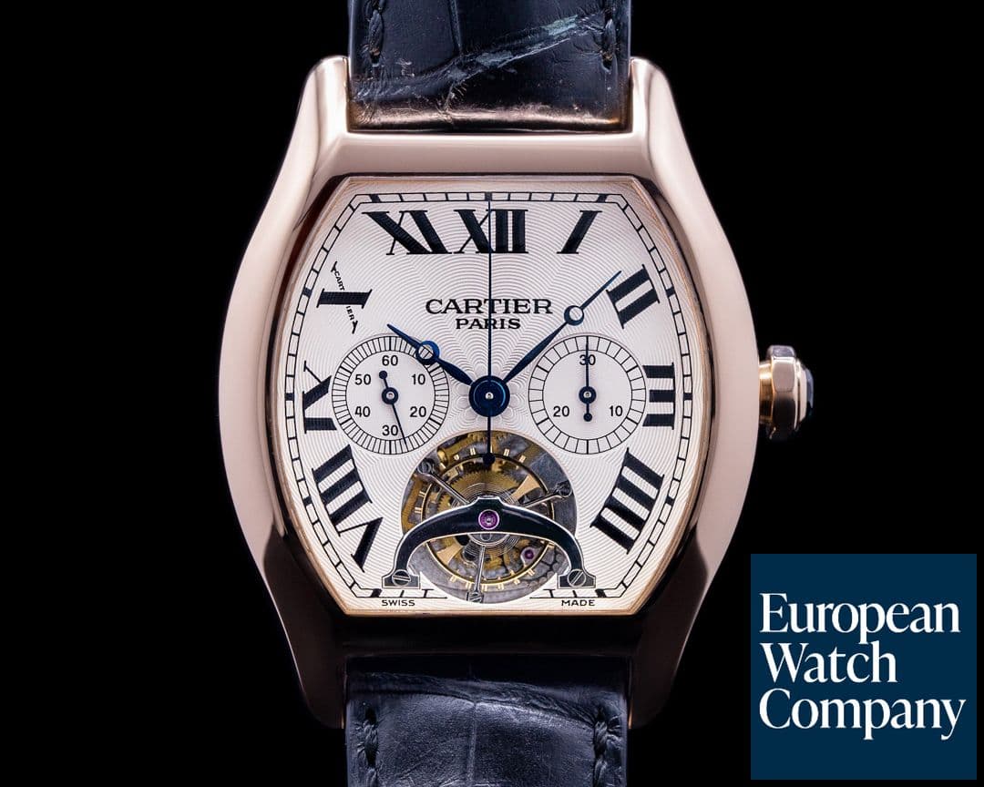 Image of Cartier Collection Privee CPCP Tortue XL Tourbillon Chronographe Monopoussoir