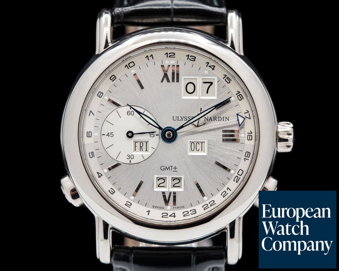 Image of Ulysse Nardin GMT Perpetual Calendar 18K White Gold 38MM