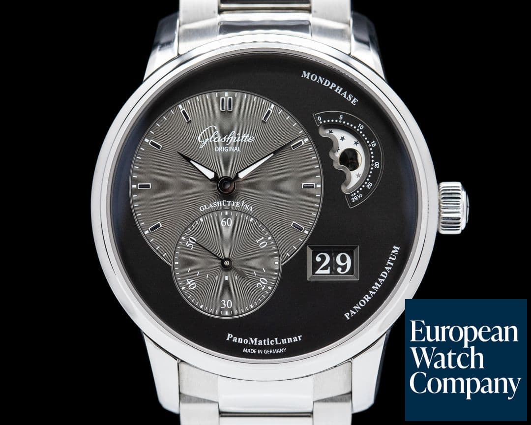 Image of Glashutte Original PanoMatic Lunar SS Grey Dial