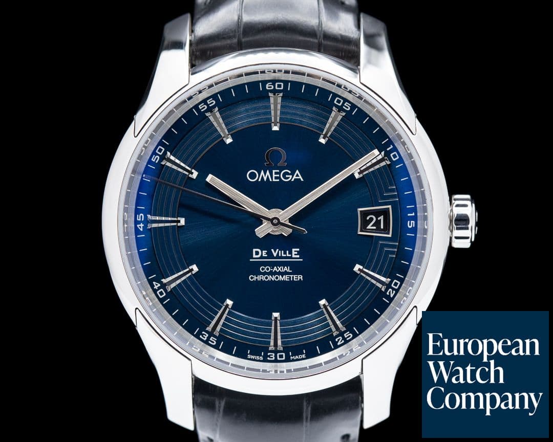 Image of Omega De Ville Co-Axial Hour Vision Blue Dial SS 