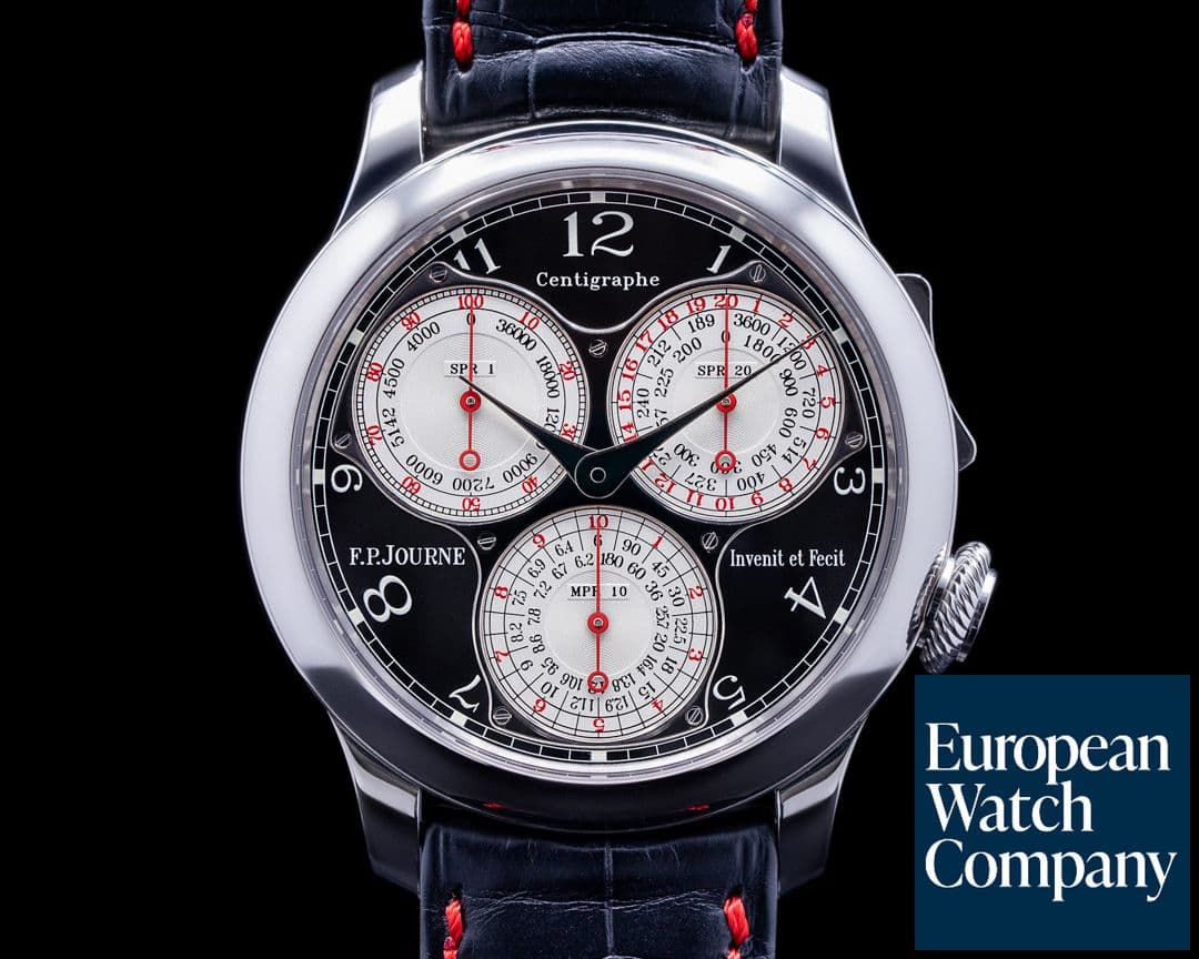 Image of F. P. Journe Centigraphe Souverain Platinum Black Label Series RARE FULL SET