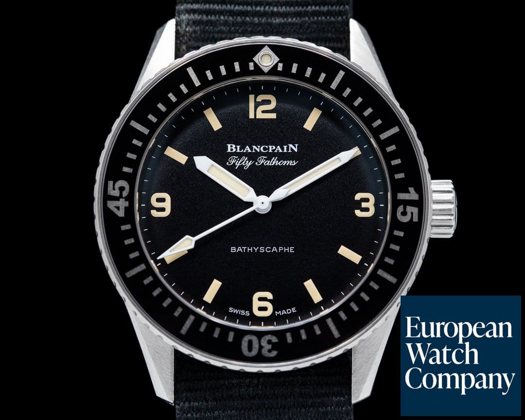 Image of Blancpain Fifty Fathoms 38mm Bathyscaphe for HODINKEE 