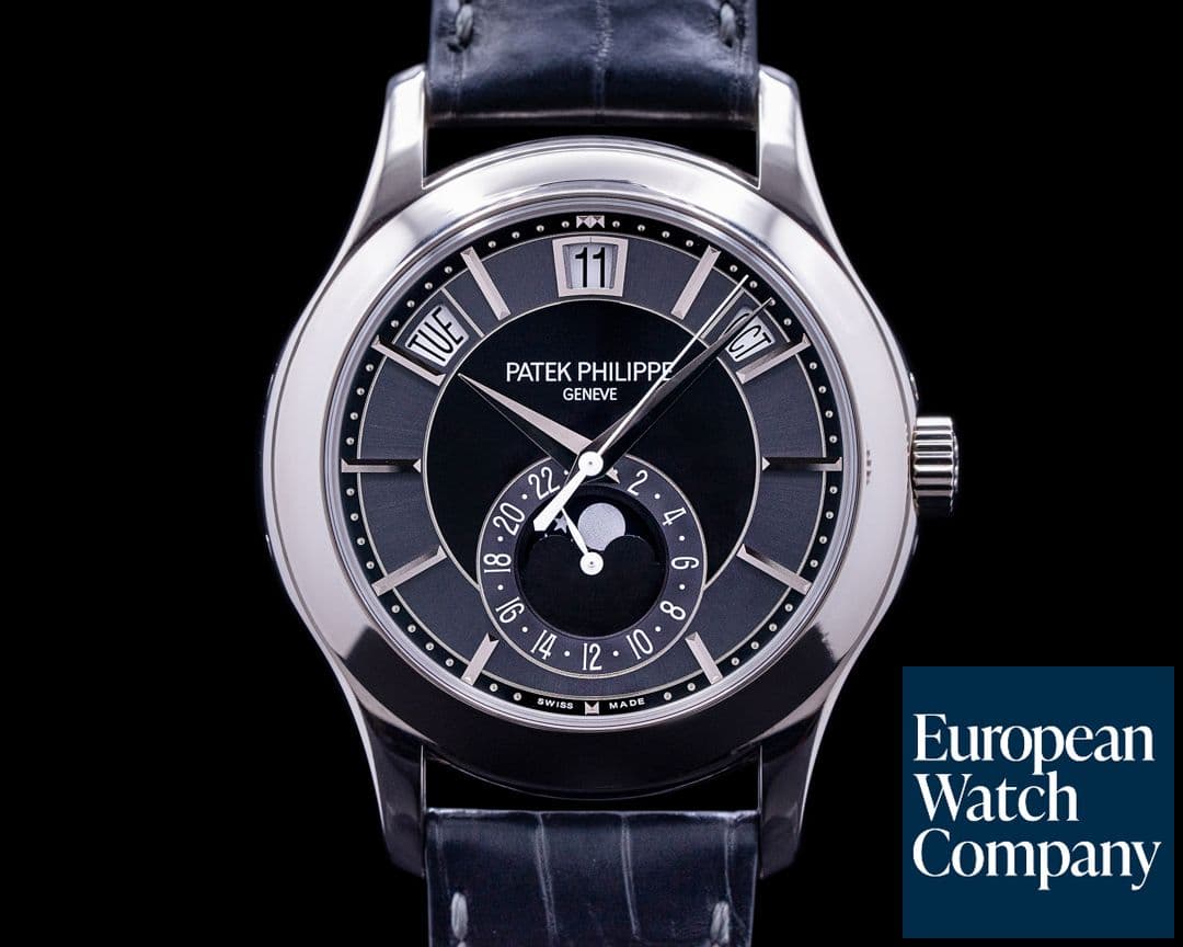 Image of Patek Philippe Annual Calendar Black Dial 5205G 18K White Gold