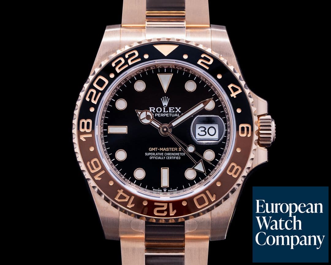 Image of Rolex GMT Master II 126715 18K Everose Ceramic Root Beer 2021