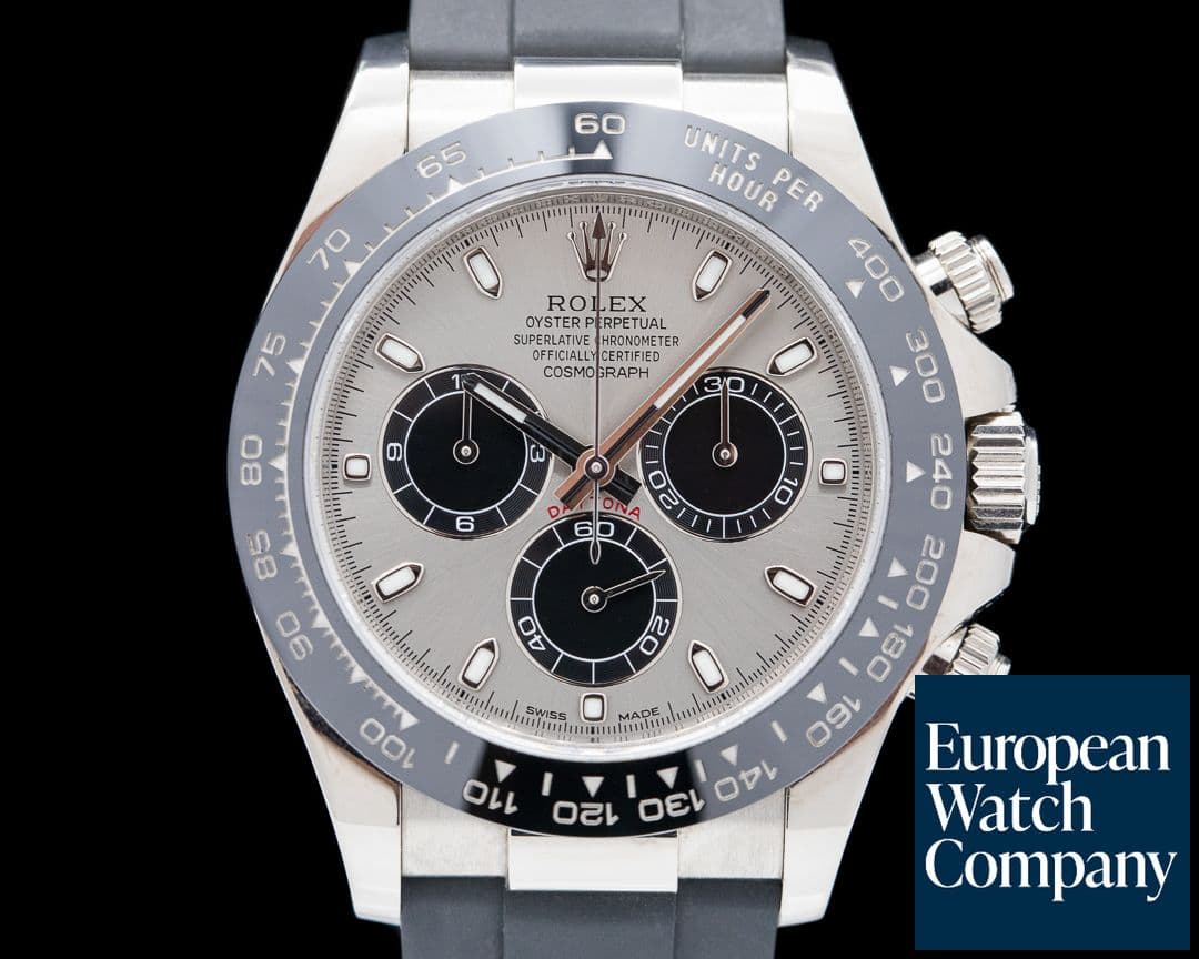 Image of Rolex Daytona 116519 18K White Gold Ceramic Oysterflex Silver Dial 2022