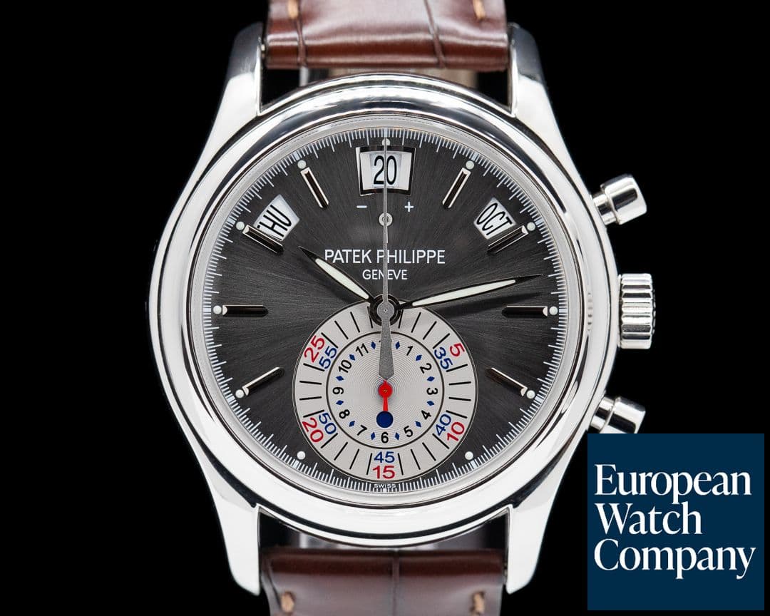 Image of Patek Philippe Annual Calendar 5960P Chronograph Platinum Grey Dial 
