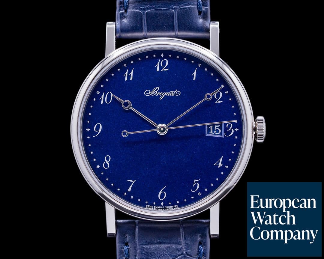 Image of Breguet Classique 5177BB Automatic Blue Enamel Dial 18K White Gold