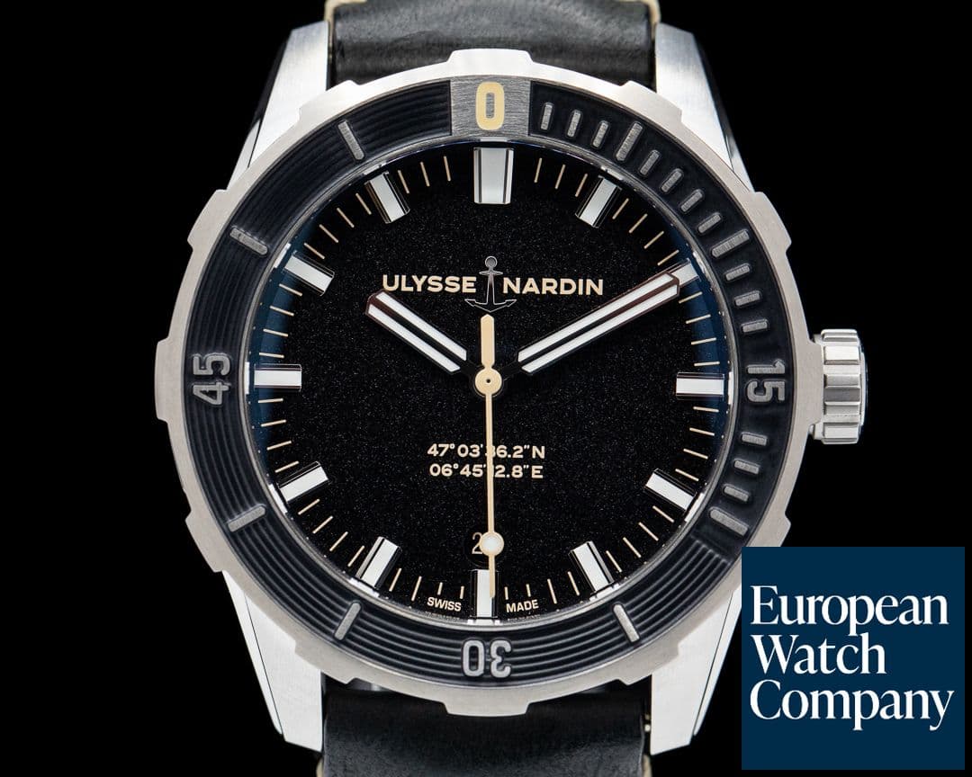 Image of Ulysse Nardin 42mm Diver Black Dial SS 8163-175/92
