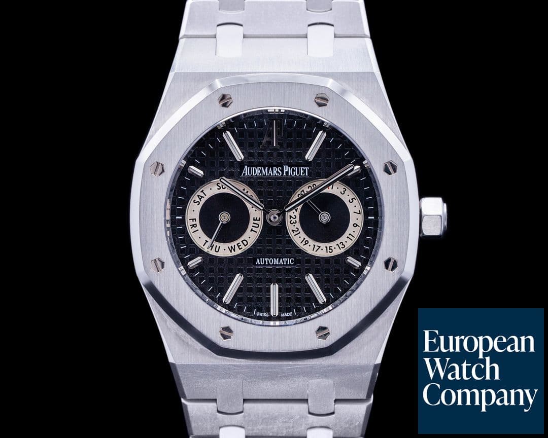 Image of Audemars Piguet Royal Oak Day Date Black Dial S/S on S/S bracelet