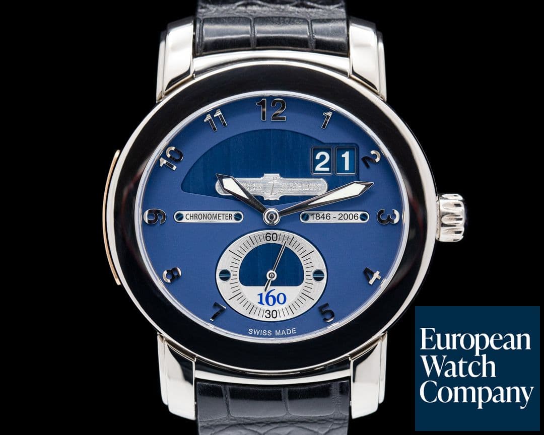 Image of Ulysse Nardin 160th Anniversary 18k White Gold / Alligator