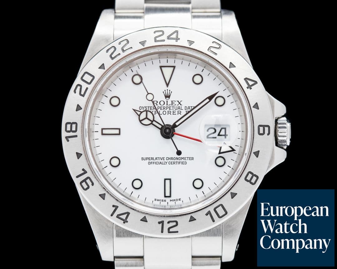 Image of Rolex Explorer II 16570 White Dial FULL SET