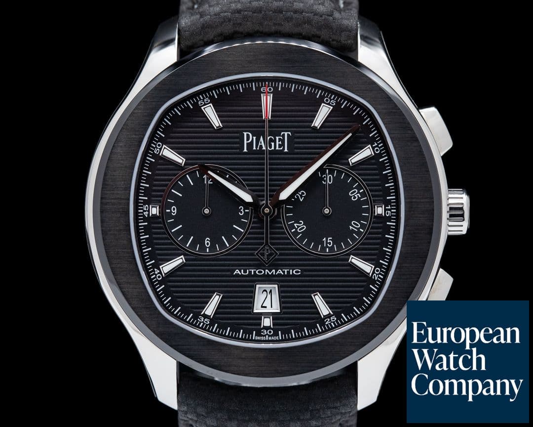 Image of Piaget Polo Chrono Stainless Steel with ADLC bezel Limited Edition