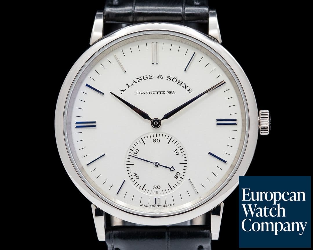 Image of A. Lange and Sohne Saxonia Automatic 380.027 18K White Gold / Silver Dial 2021