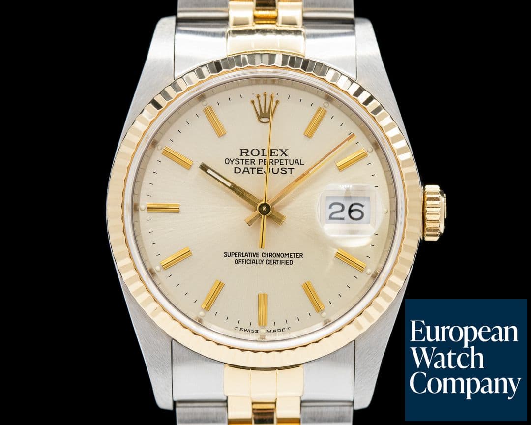 Image of Rolex Datejust Silver Dial 18K/SS Jubilee