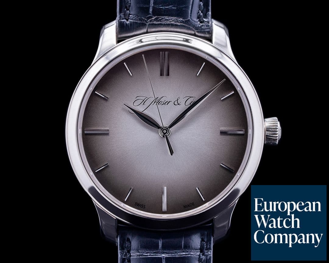 Image of H. Moser and Cie. Monard Centre Seconds 18k White Gold Fume Dial