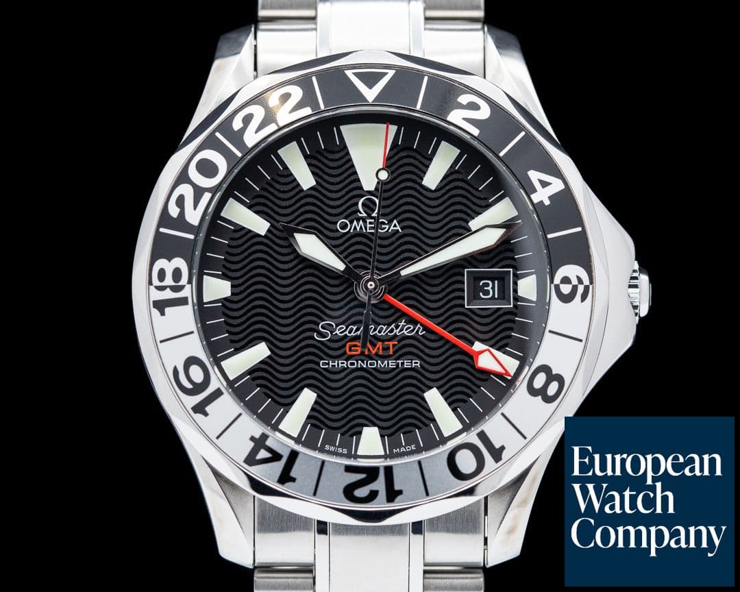 Image of Omega Seamaster GMT 50th Anniversary SS/SS Black Dial 41MM