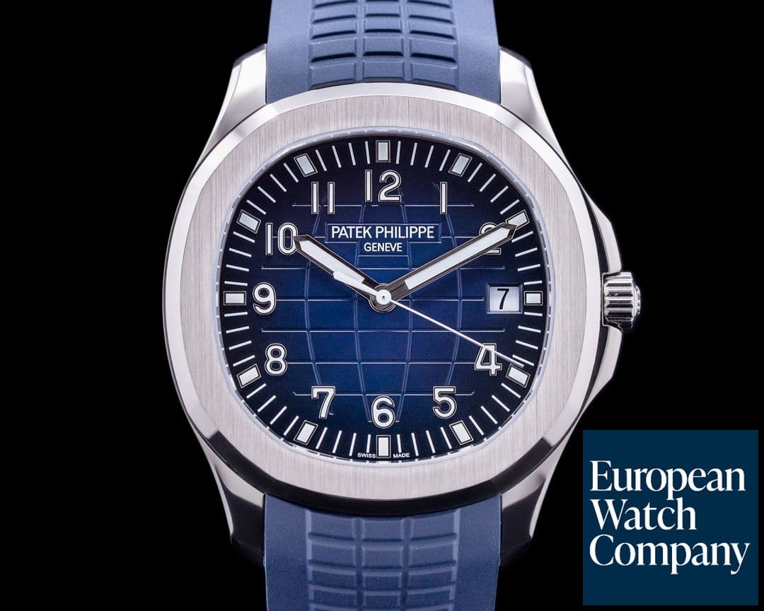 Image of Patek Philippe Aquanaut 5168G 18K White Gold / Blue Dial UNWORN