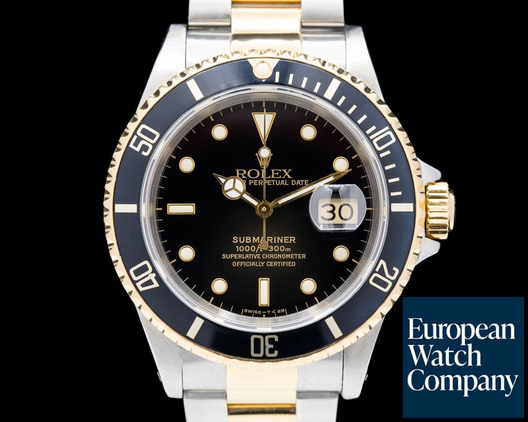 Image of Rolex Submariner Black Dial SS / 18K