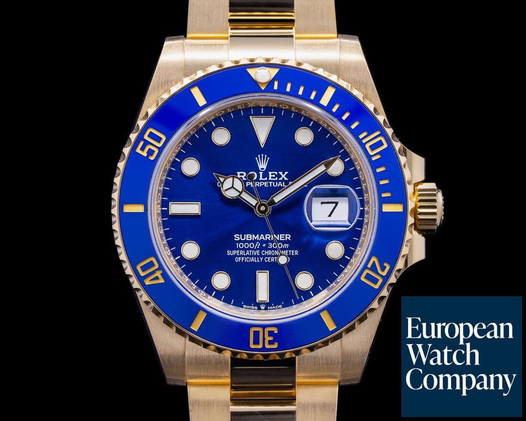 Image of Rolex Submariner 126618 18K Yellow Gold Blue Dial 2021