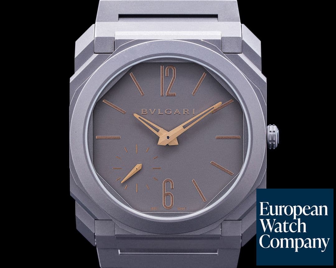 Image of Bulgari Octo Finissimo Automatic Titanium Index Hands Rose Gold