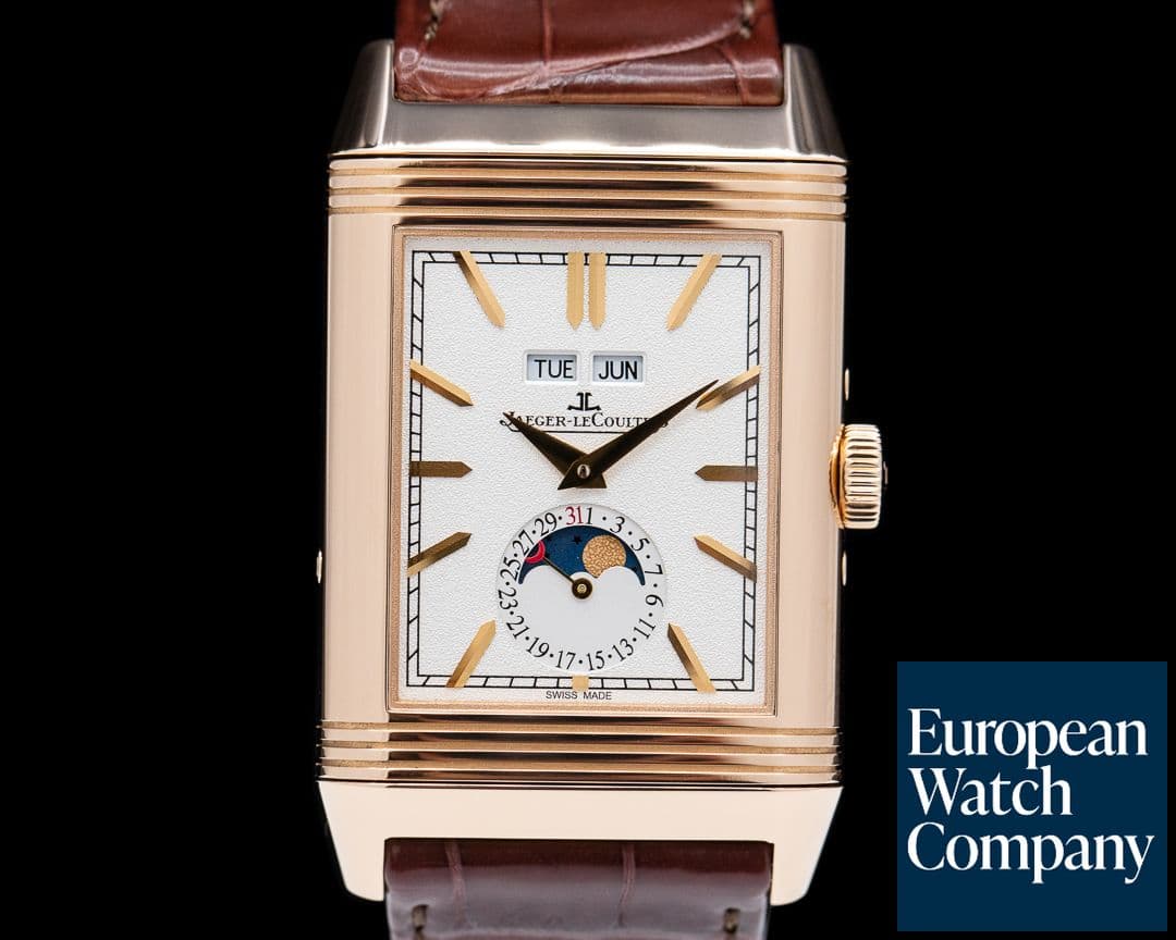 Image of Jaeger LeCoultre Reverso Tribute Calendar 18K Rose Gold
