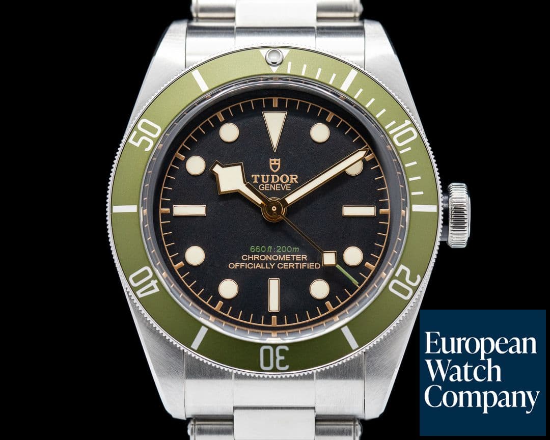 Image of Tudor Tudor Heritage 79230G Black Bay Harrods Green SS
