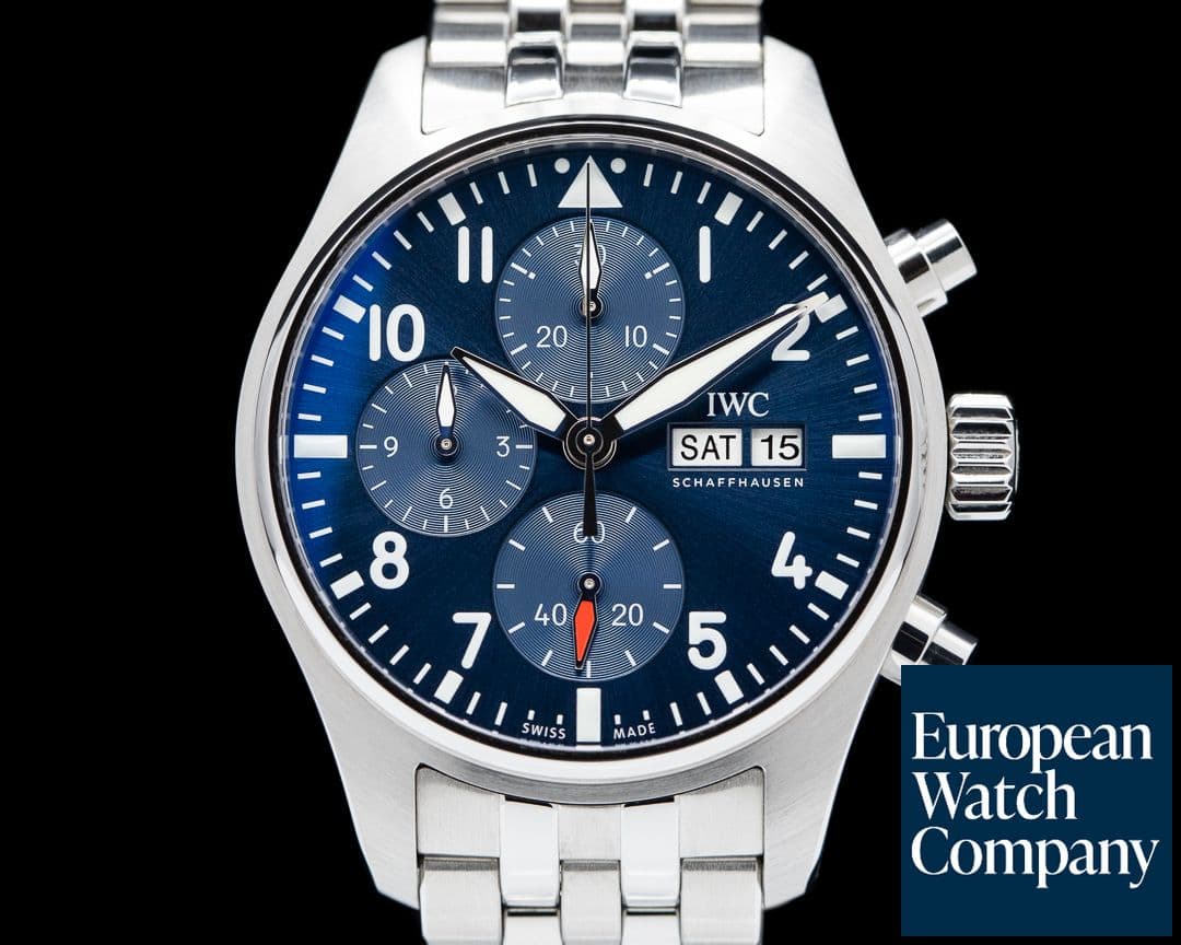 Image of IWC Pilot's Watch Chronograph 41mm SS Blue dial 2021