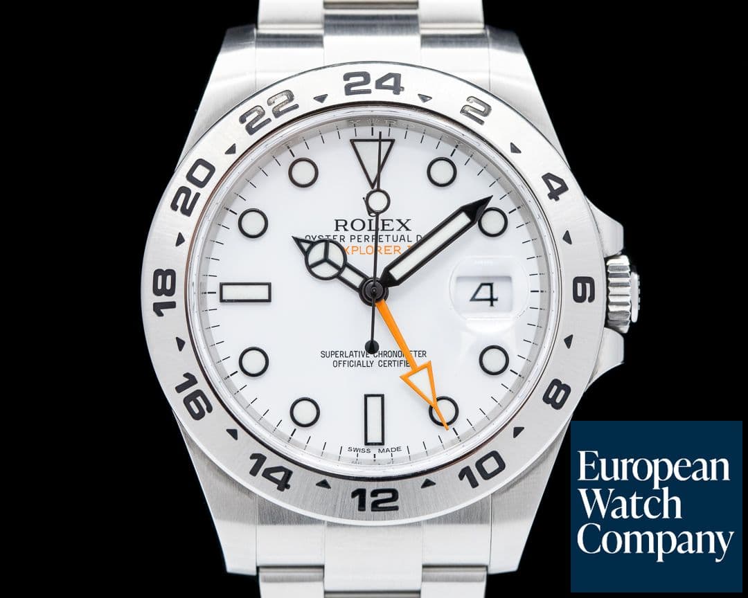 Image of Rolex Explorer II 216570 White Dial SS 2016