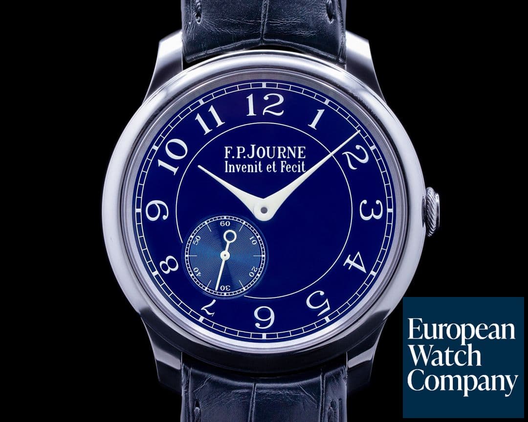 Image of F. P. Journe Chronometre Bleu Tantalum Blue Dial 