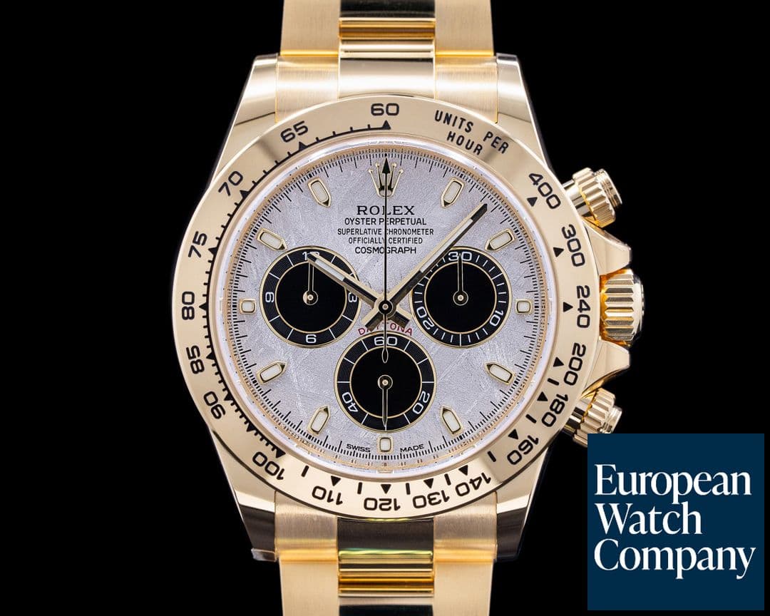Image of Rolex Daytona 116508 18k Yellow Gold / Bracelet Meteorite Dial UNWORN 2022