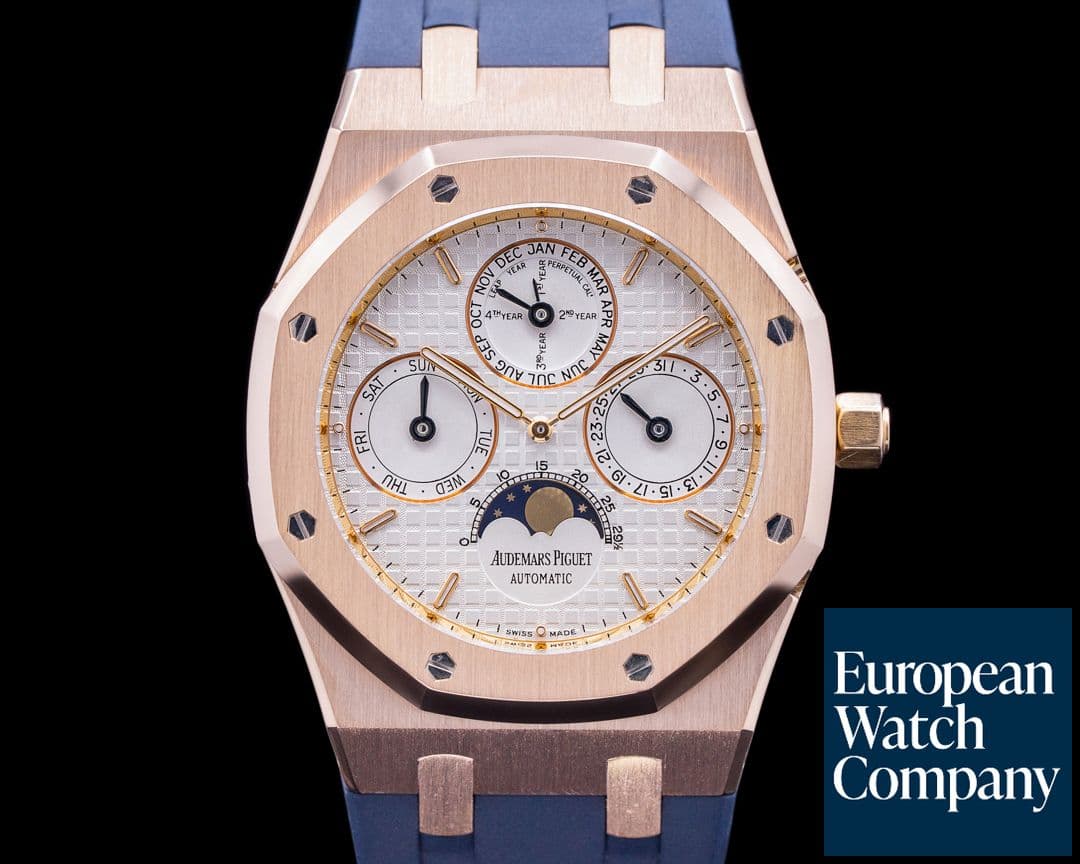 Image of Audemars Piguet Royal Oak 26252OR Perpetual Calendar Rose Gold White Dial