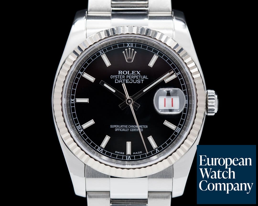 Image of Rolex Datejust SS Oyster Black Stick Dial