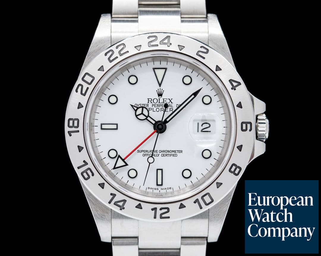 Image of Rolex Explorer II "Polar" 16570 White Dial SS 